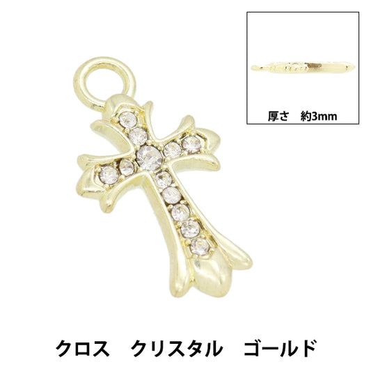 Accessoire Material "Charm Cross Gold X Crystal AP24108-S"