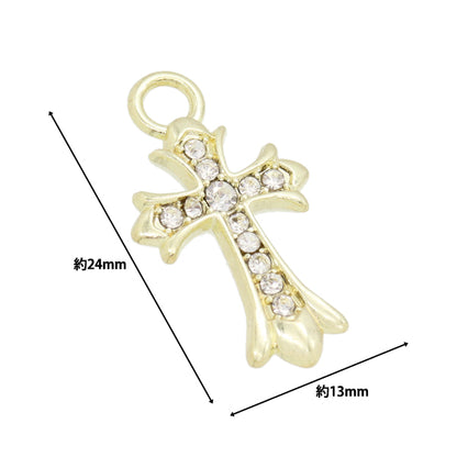 مادة الملحقات "Charm Cross Gold X Crystal AP24108-S"