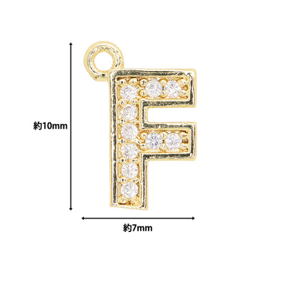 Matériel accessoire "PAVE PAVE INITIAL F, 1 PIÈCE, GOLD AP24070"