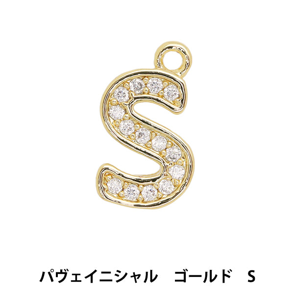 Matériel accessoire "PAVE INITIAL S, 1 pièce, or AP24070"