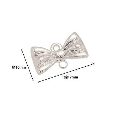 Matériel accessoire "Charme conjoint" Ruban 2 pièces Silver AP24076"