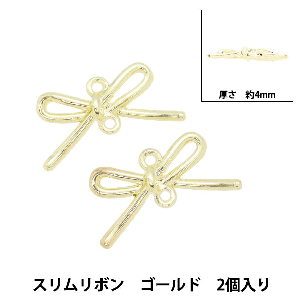 Matériel accessoire "Charme joint minceRuban 2 pièces Gold AP24077"