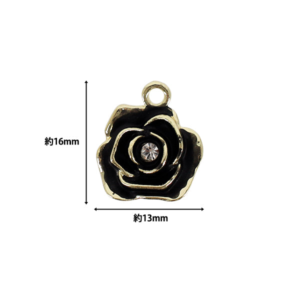 materiale accessorio "Epo Charm Rosa 2 Pezzi Nero APC25108”