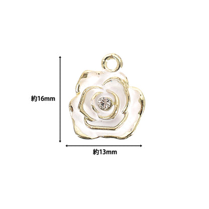 materiale accessorio "Epo Charm Rosa 2 Pezzi Bianco APC25108”