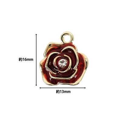 materiale accessorio "Epo Charm Rosa 2 Pezzi Rosso APC25108”