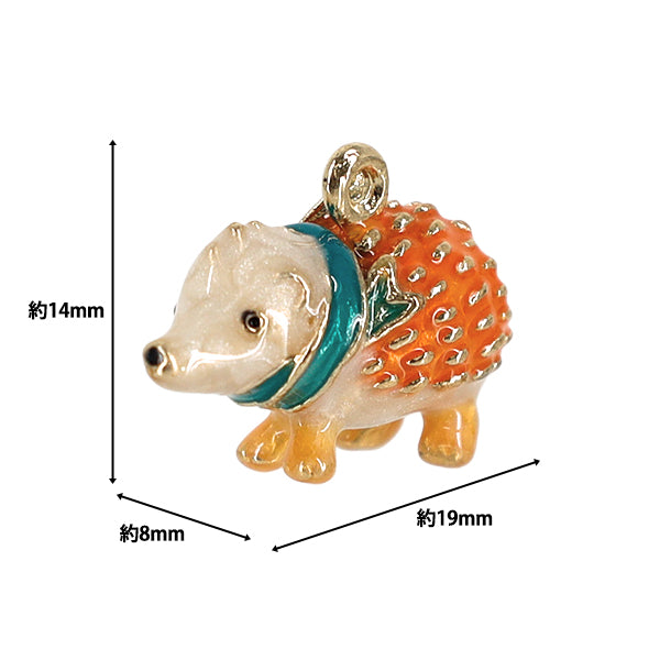 Zubehörmaterial "Epo Charm Igel Orange APC25716“
