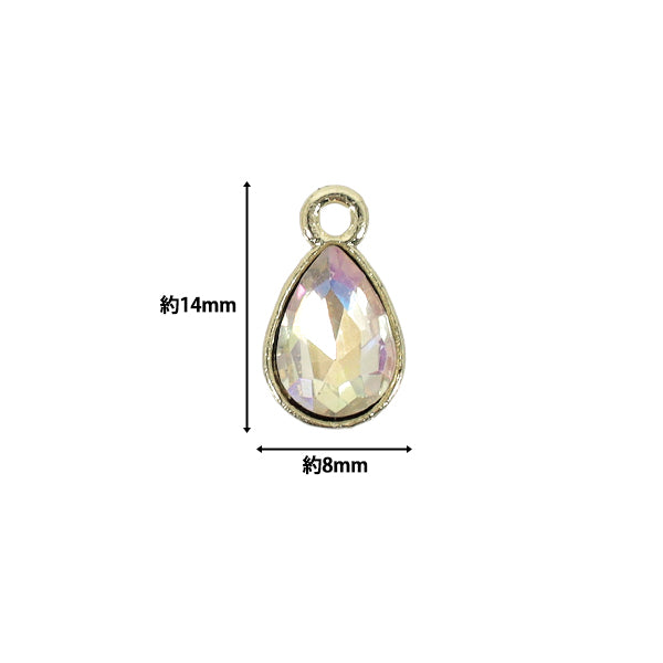 accessory material "Charm Drop Gold x Aurora 2 pieces AP25023”
