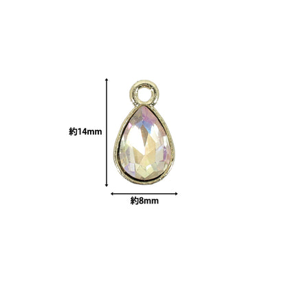 accessory material "Charm Drop Gold x Aurora 2 pieces AP25023”