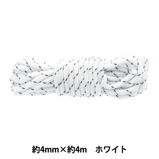 수공예 끈 "낙하산 코드 너비 약 4mm x 4m 흰색 10-4185"