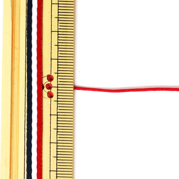 Cordón trenzado "Código Romance Extra -Fine 0.8 mm Rojo" Marchenart Fairy Art