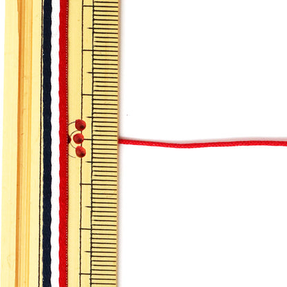 Cordón trenzado "Código Romance Extra -Fine 0.8 mm Rojo" Marchenart Fairy Art