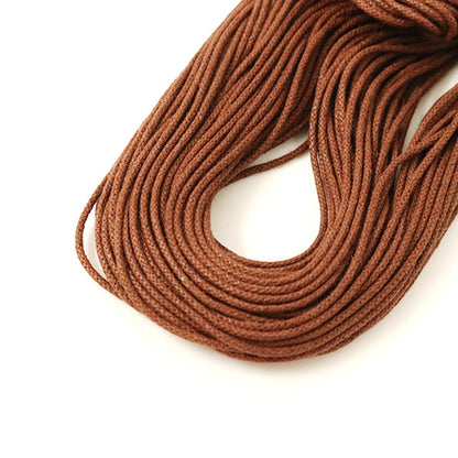 Cordon tressé "Code romantique Extra -Fine 0,8 mm Maron" Marchenart Fairy Art
