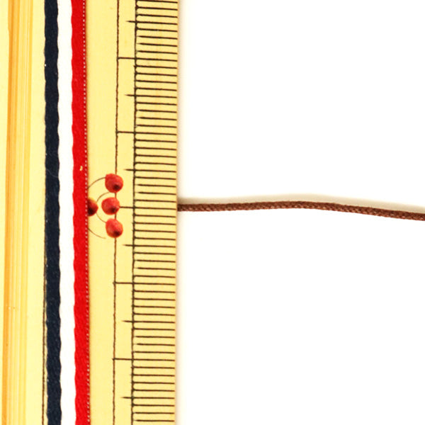 Cordon tressé "Code romantique Extra -Fine 0,8 mm Maron" Marchenart Fairy Art