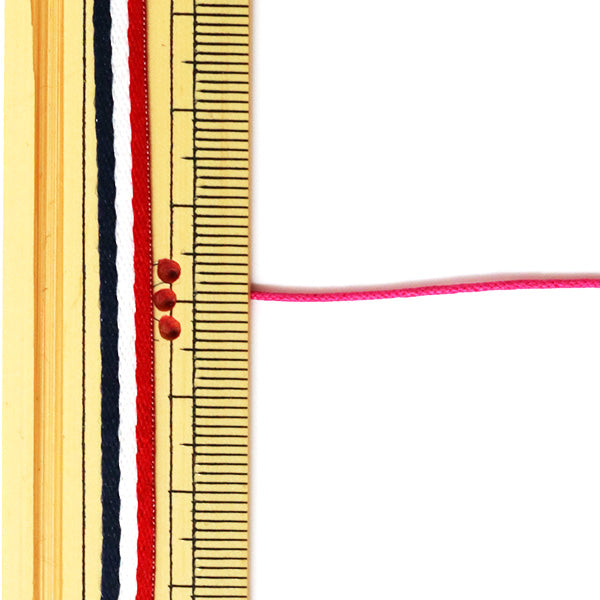 Cordón trenzado "Código de romance extra -Fine 0.8 mm magenta" Marchenart Fairy Art