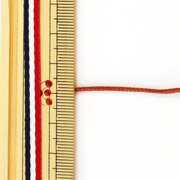 Cordón trenzado "Código de romance 1.5 mm de teñido de escenario marrón" Marchenart Fairy Art