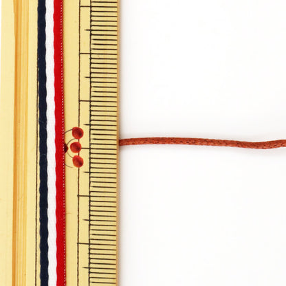 Cordón trenzado "Código de romance 1.5 mm de teñido de escenario marrón" Marchenart Fairy Art