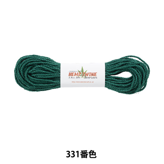 Hilo para manualidades "Intertopía de vino de hempen tipo 331 color verde" Marchenart Fairy Art