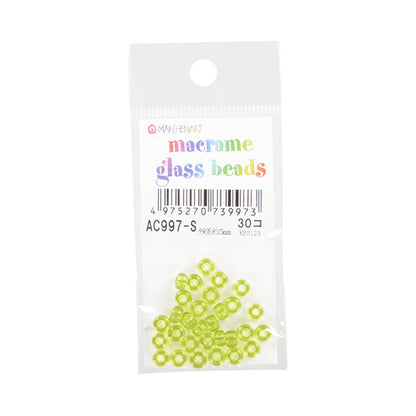 ビーズ 『マクラメグラスビーズミニ 5mm 30個入り AC997』 MARCHENART メルヘンアート