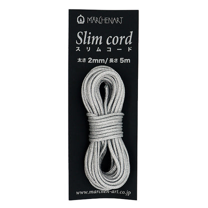 Kordel "Märchen Slim Code 1690 Farbe Silber" Marchenart