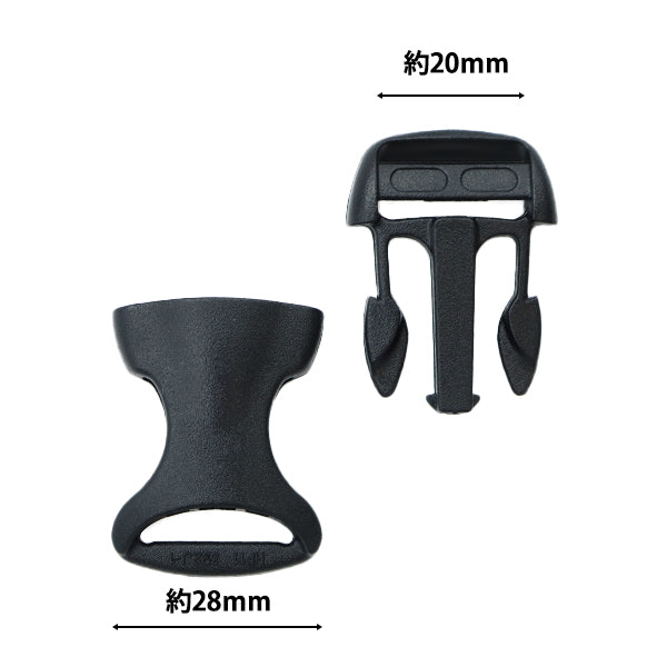 手芸パーツ 『ストロングパーツ プラバックル 20mm 1個入り』MARCHENART メルヘンアート