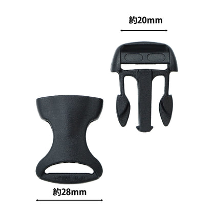 手芸パーツ 『ストロングパーツ プラバックル 20mm 1個入り』MARCHENART メルヘンアート