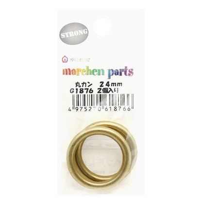 Handicraft parts "Strong parts round kan 24mm 2 pieces G1876"MARCHENART fairy tale art