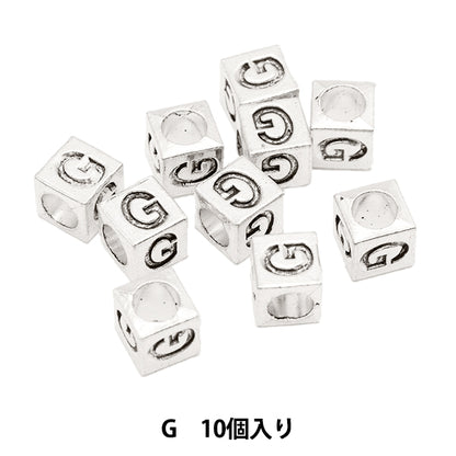 Cuentas "metalCuentas alfabetoCuentas G aprox. 7 x 7 mm 10 piezas incluyen "Marchenart Fairy Tale Art