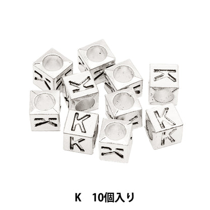 Cuentas "metalCuentas alfabetoCuentas K aprox. 7 x 7 mm 10 piezas incluyen "Marchenart Fairy Tale Art
