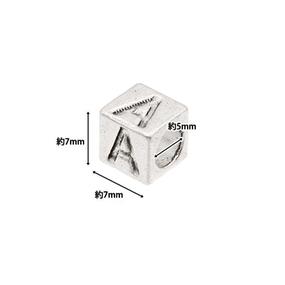 Cuentas "metalCuentas alfabetoCuentas K aprox. 7 x 7 mm 10 piezas incluyen "Marchenart Fairy Tale Art