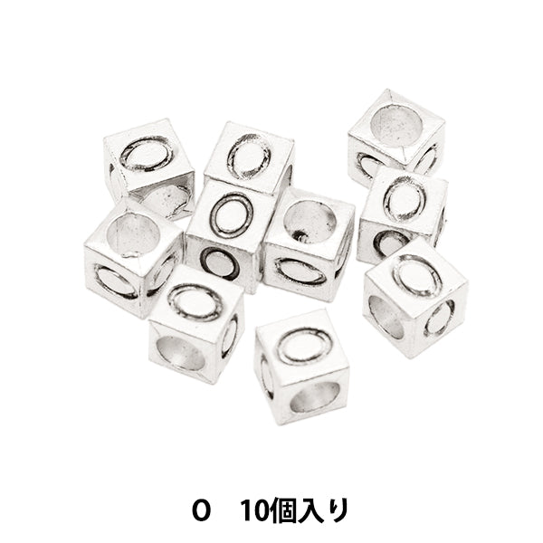 Cuentas "metalCuentas alfabetoCuentas O aprox. 7 x 7 mm 10 piezas incluyen "Marchenart Fairy Tale Art