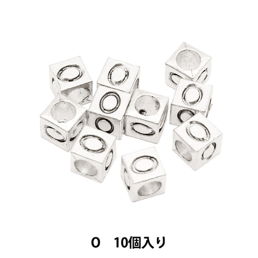 ビーズ 『メタルビーズ アルファベットビーズ O 約7×7mm 10個入り』 MARCHENART メルヘンアート