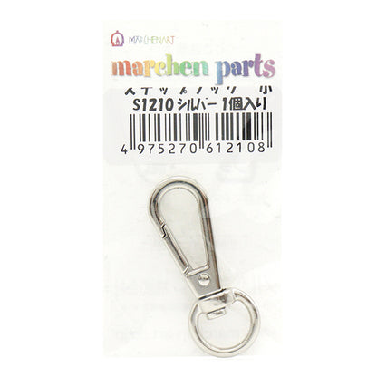 Hardware ad anello "gancio a scatto, piccolo, 16 x 42 mm, argento, S1210" Marchenart Fairy Tale Art