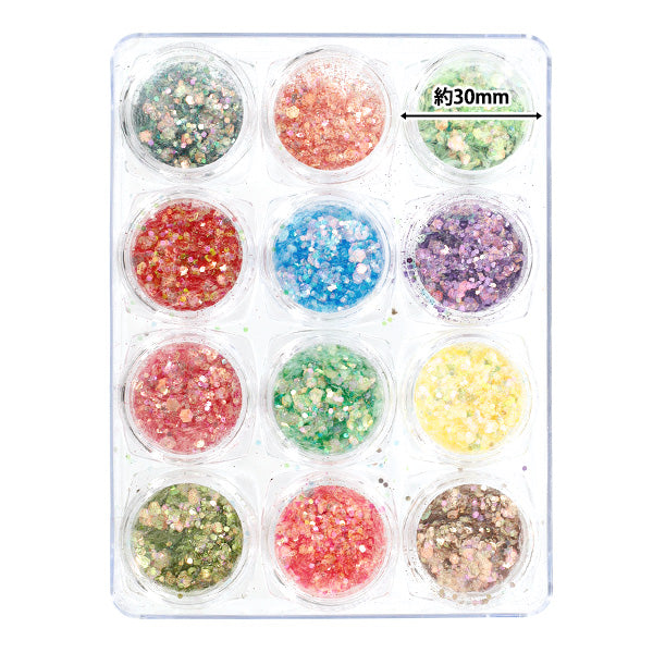 MATÉRIAUX DE RESIN "Palette de bijoux 12 hologramme A YS-2-1"