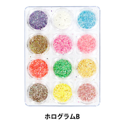 Matériaux de résine "Palette de bijoux 12 hologramme b ys-2-2"