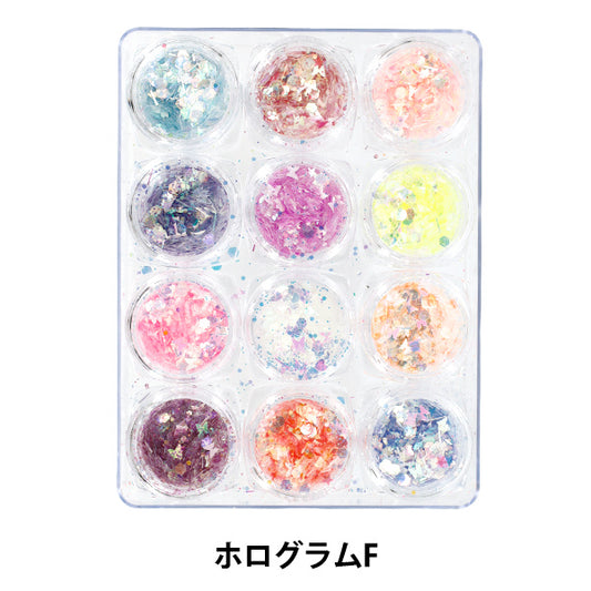 レジン材料 『ジュエリーパレット12 ホログラムF YS-2-9』