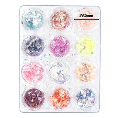 Resin Materials "Jewelry Palette 12 Hologram F YS-2-9"