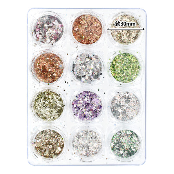 MATÉRIAUX DE RESIN "Palette de bijoux 12 Metallic A YS-2-7"