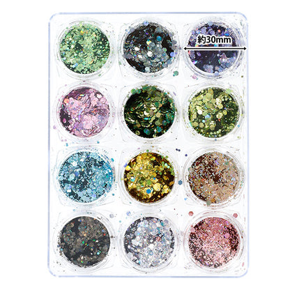 Matériaux de résine "Palette de bijoux 12 Métallique B YS-2-8"