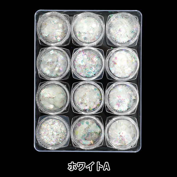 MATÉRIAUX RESIN "Palette de bijoux 12 blanc A YS-2-10"