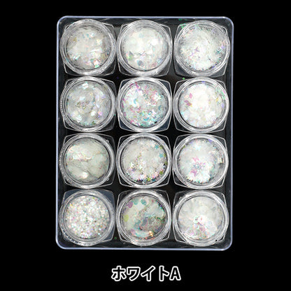 MATÉRIAUX RESIN "Palette de bijoux 12 blanc A YS-2-10"