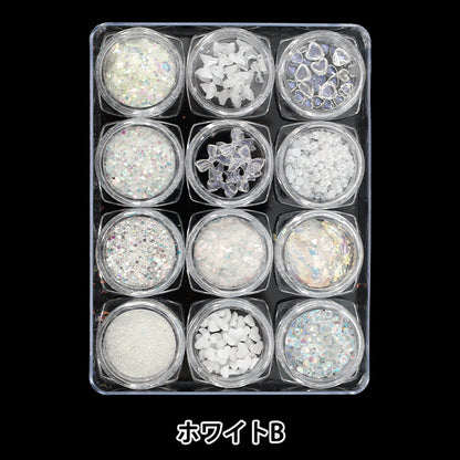Resin Materials "Jewelry Palette 12 White B YS-2-13"