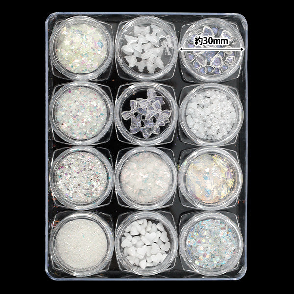 Resin Materials "Jewelry Palette 12 White B YS-2-13"