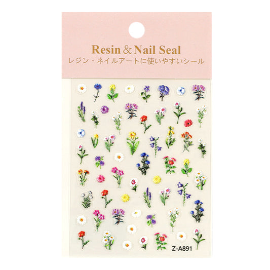 レジン材料 『レジン&ネイルシール フラワー YS-2-42』