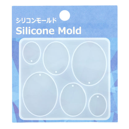 Moule en résine ``Moule en silicone plaque d'étiquette Ovale 2 MO-30"