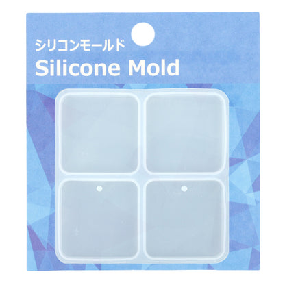 Moule en résine ``Moule en silicone plaque d'étiquette carrée MO-34"