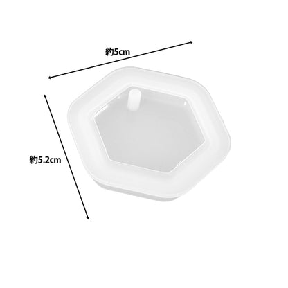 Resin mold "Silicon mold tag series Hexagon MO-23""