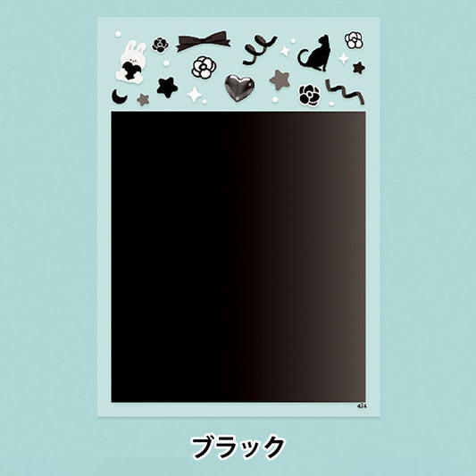 レジン材料 『ホワイトデザインフィルム ブラック PPF-434』 ERUBERU エルベール