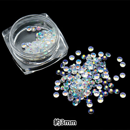 Zubehörmaterial "Glitter Chaton 3mm RS-901" Eruberu
