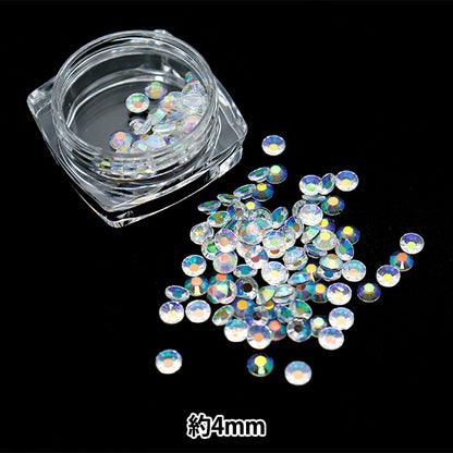 Zubehörmaterial "Glitter Chaton 4mm RS-902" Eruberu