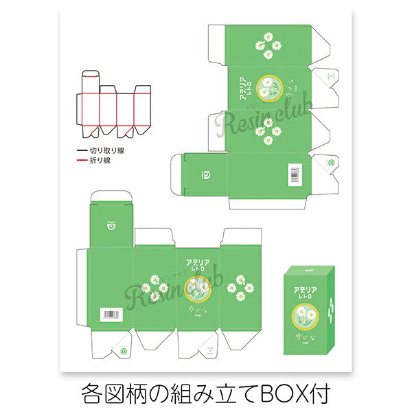 レジン材料 『レジンクラブ アデリアレトロ×NUNU'S HOUSE 野ばな RC-FRM-101』 レジンクラブ